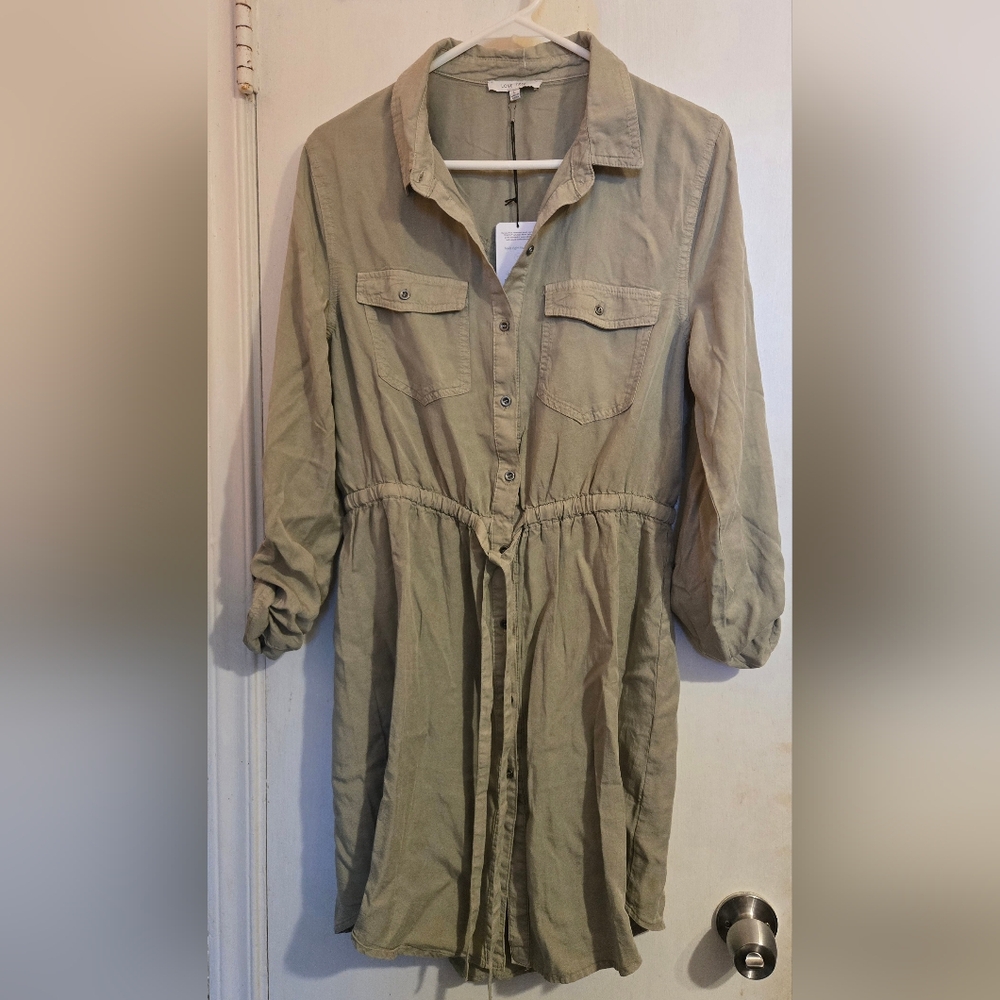 Love Tree Button-Up Mini Dress Size Large